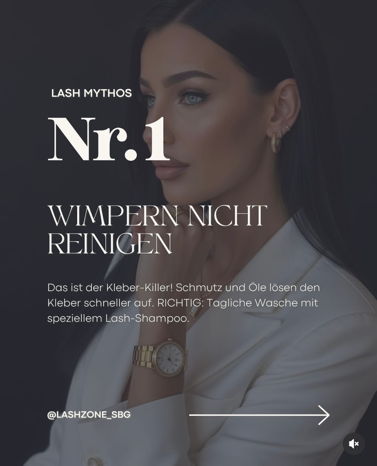 Ich darf meine Wimpern nicht reinigen.