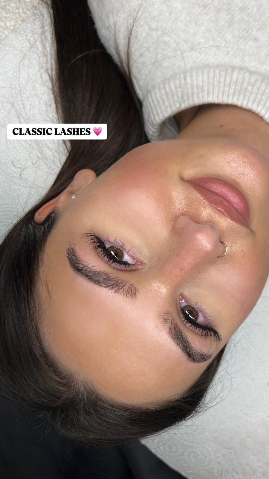 Classic Lashes Nahaufnahme, 1:1 Technik